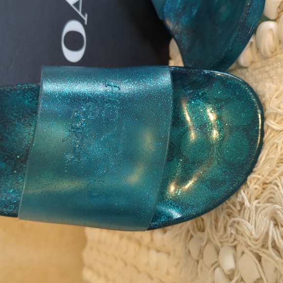 Coach NIB Blue Metallic Sides 7 - Picture 2 of 7